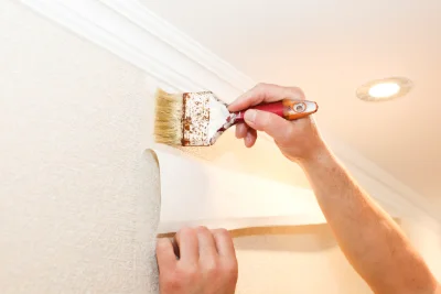 Pose de papier peint à Sepmeries — revêtements muraux et toiles de verre